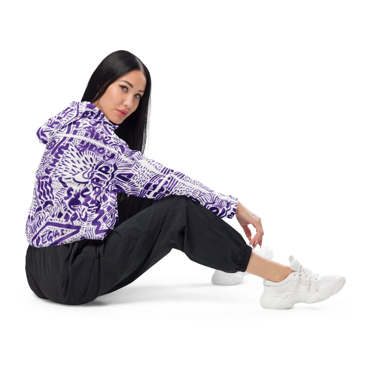 Cortavientos crop para mujer - Imagen 6