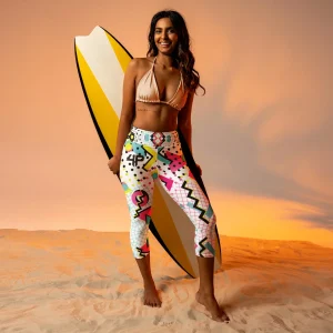Leggings capri de yoga mujer