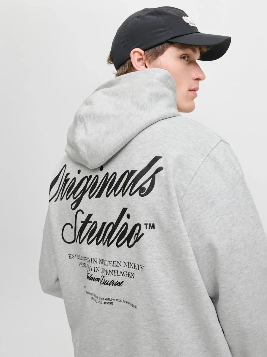 CANGURO LOOSE ESTAMPADO NORREBRO - White Melange - Imagen 4