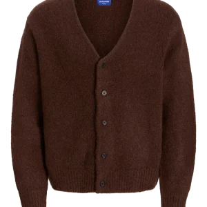 CARDIGAN LOOSE LIVERPOOL - Deep Mahogany