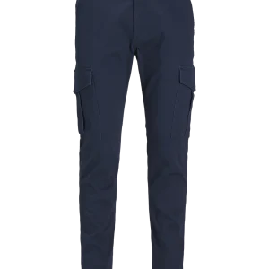 PANTALÓN CARGO SLIM TIRO MEDIO JOE - Navy Blazer