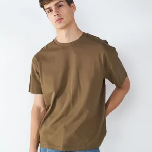 CAMISETA MANGA CORTA RELAXED BMK-Teak