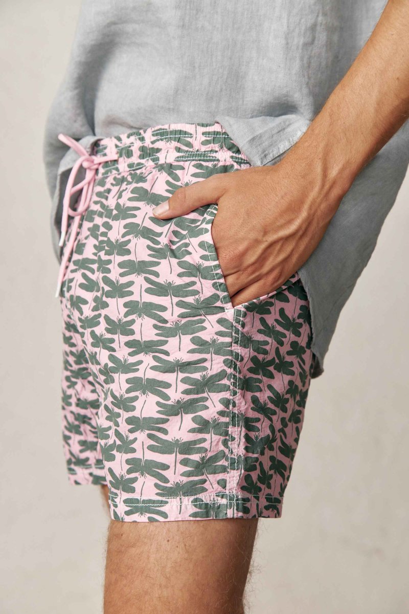 Traje de Baño / Bañador - Rosa Libélula Verde - Imagen 2