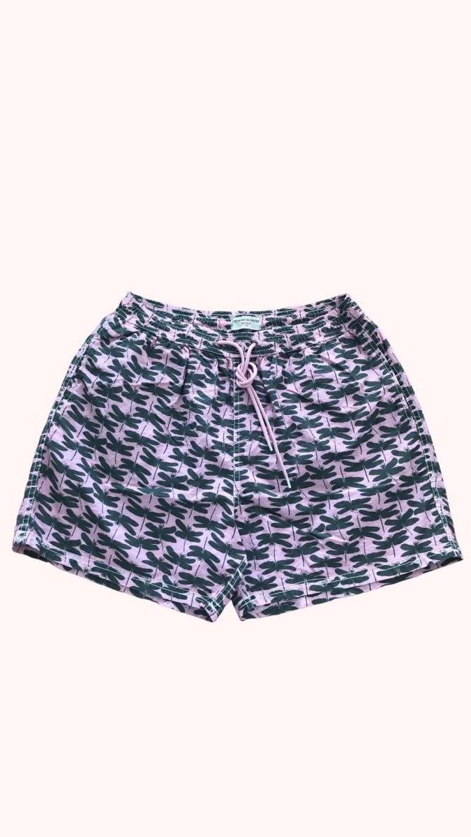Traje de Baño / Bañador - Rosa Libélula Verde - Imagen 5