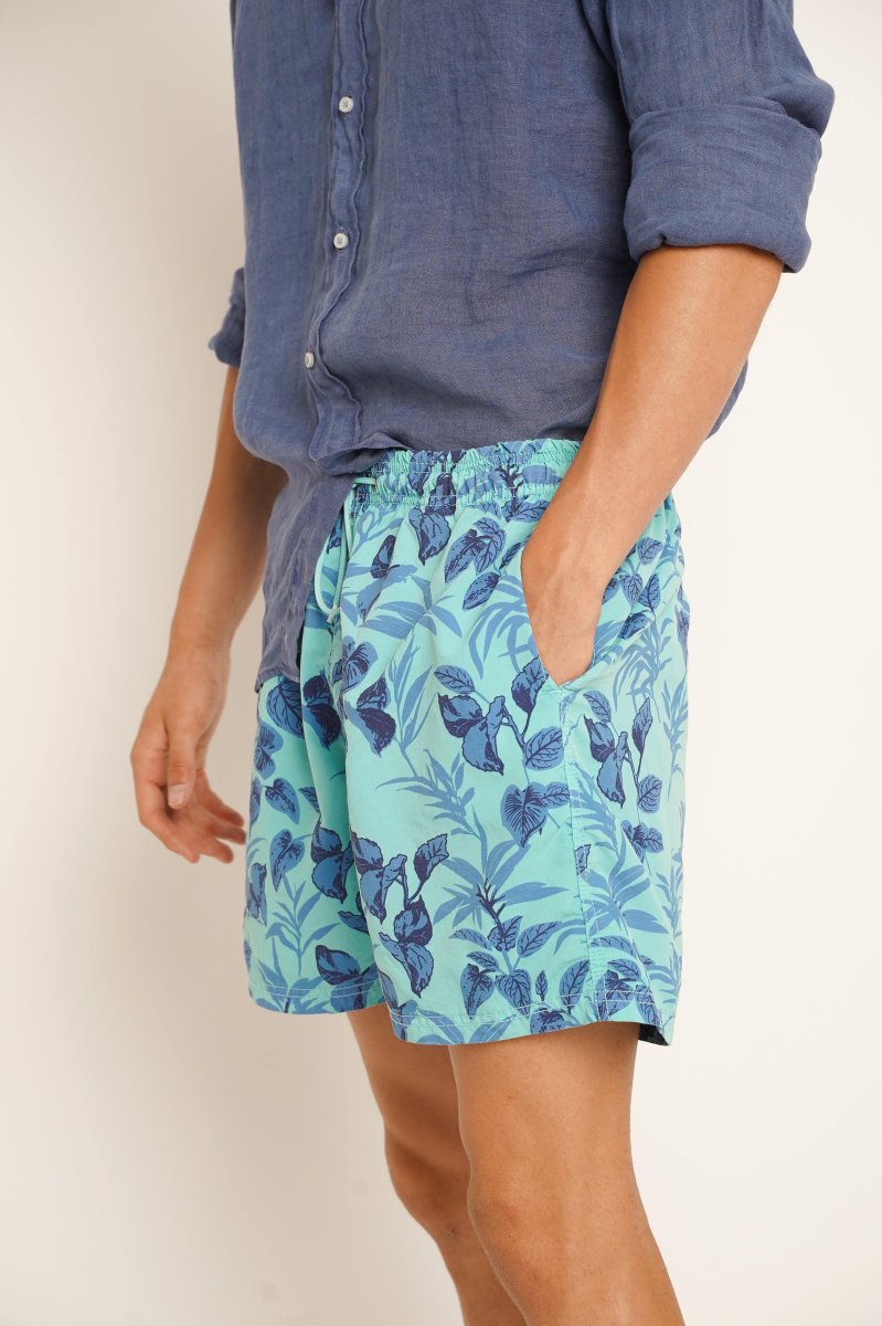 Traje de Baño / Bañador - Tropical Turquesa - Imagen 2