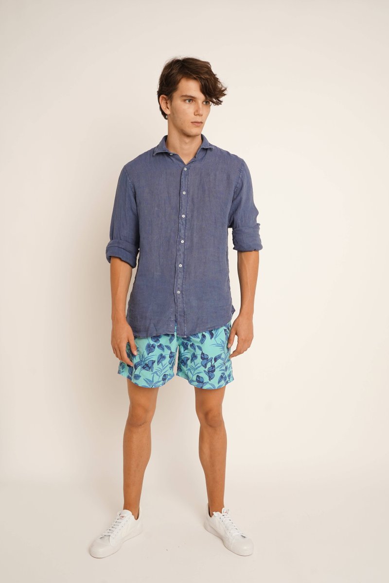 Traje de Baño / Bañador - Tropical Turquesa - Imagen 3