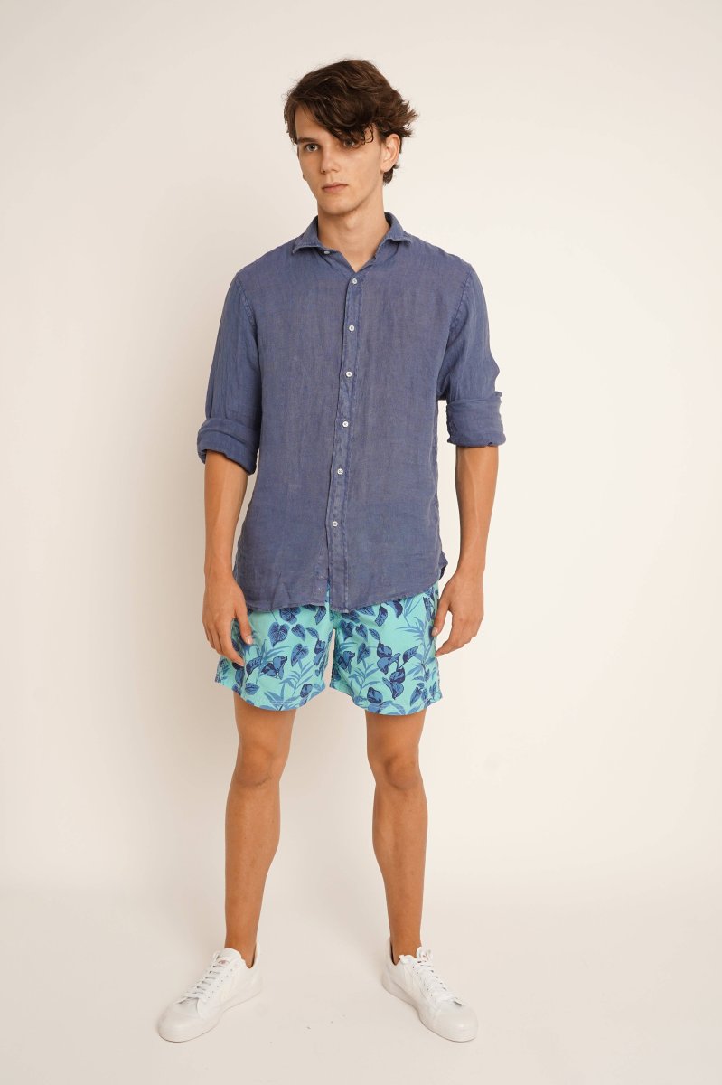 Traje de Baño / Bañador - Tropical Turquesa - Imagen 4