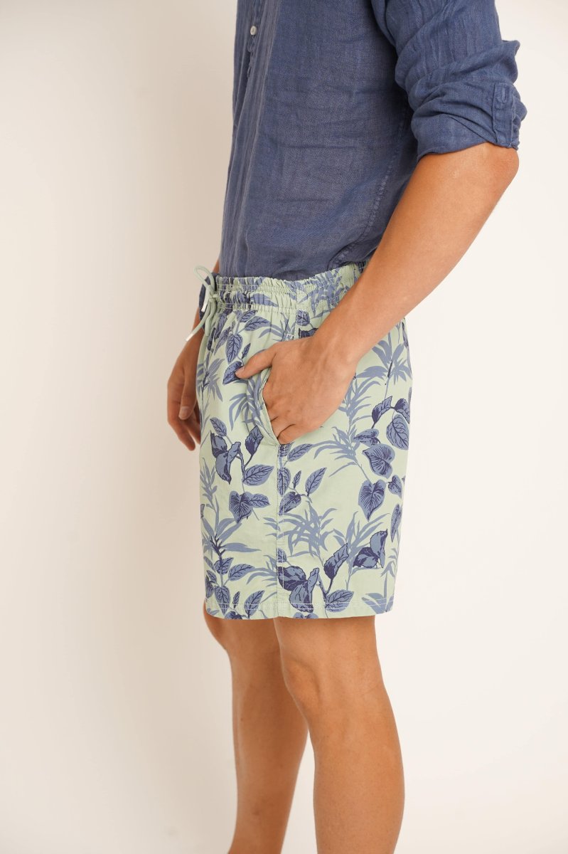 Traje de Baño / Bañador - Tropical Verde Agua