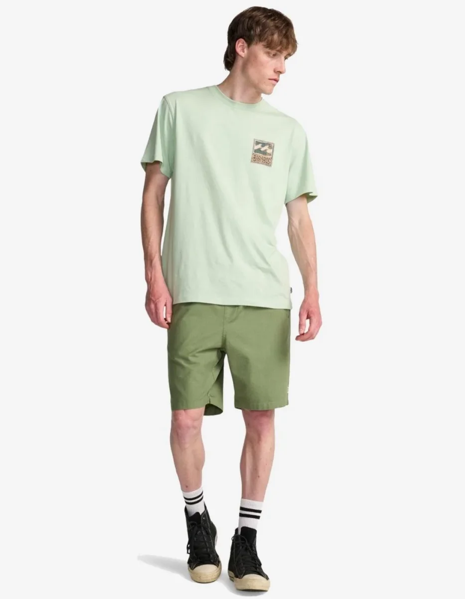 Bermuda BILLABONG LARRY LINEN - Sea Spray - Imagen 4