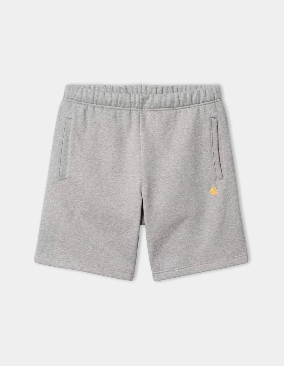 Bermuda CARHARTT WIP CHASE - Grey Heather / Gold - Imagen 6