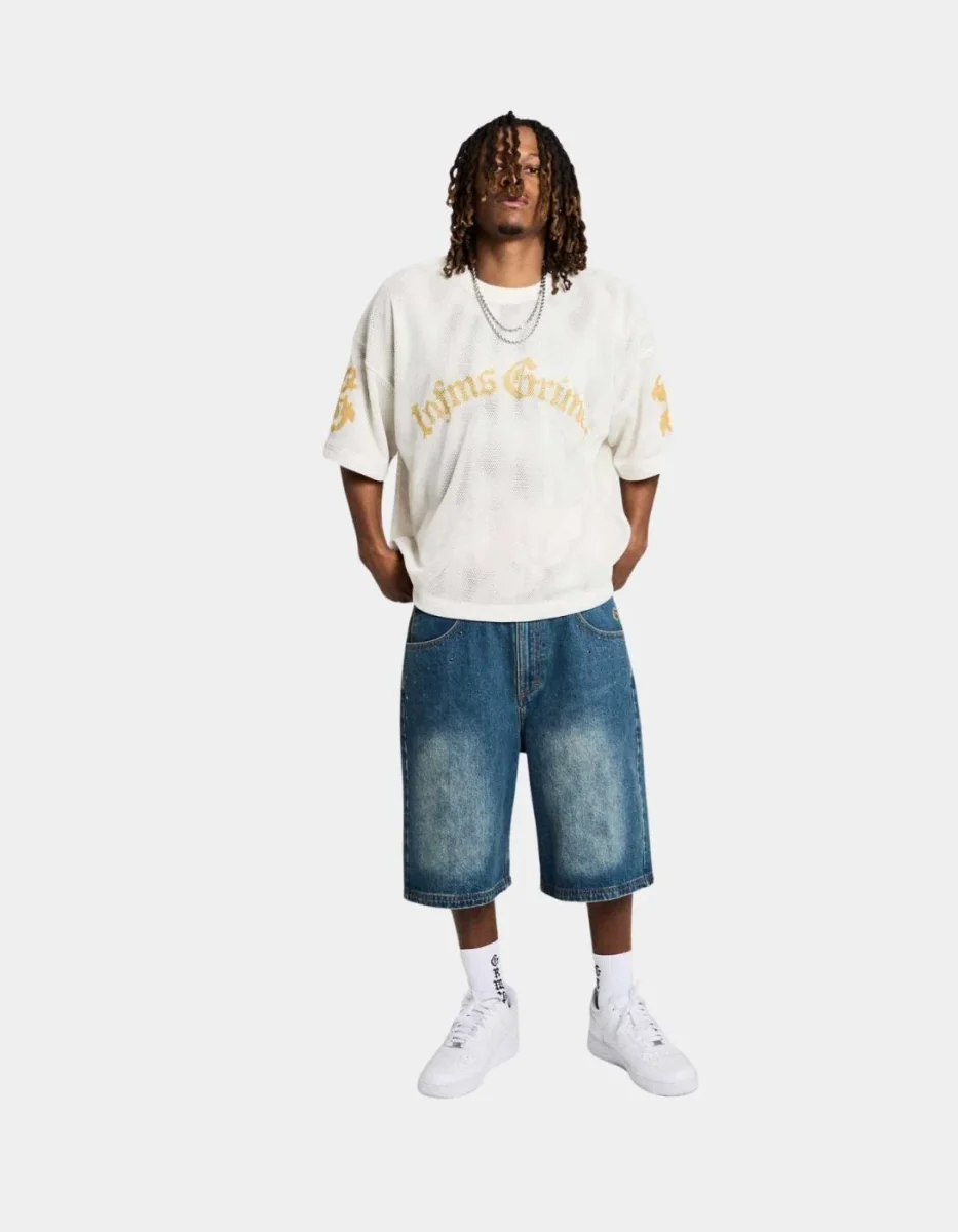 Bermuda GRIMEY CHIEF WATCHER BAGGY - Washed Sage Blue - Imagen 3