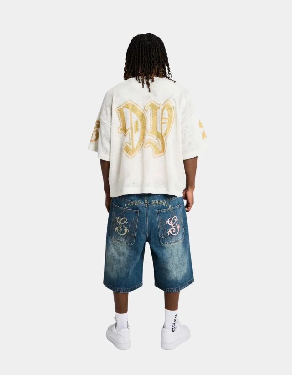 Bermuda GRIMEY CHIEF WATCHER BAGGY - Washed Sage Blue - Imagen 4