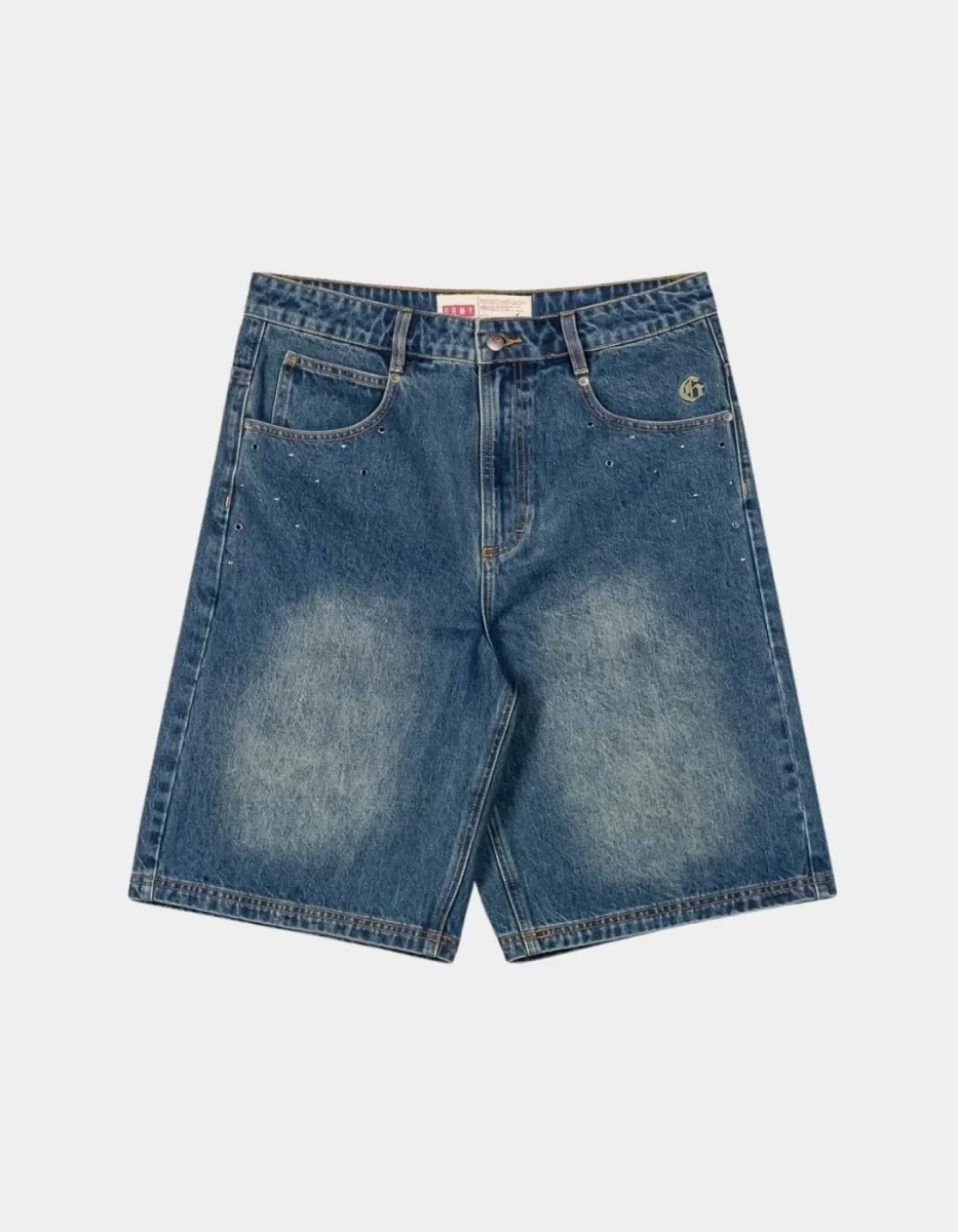 Bermuda GRIMEY CHIEF WATCHER BAGGY - Washed Sage Blue - Imagen 6