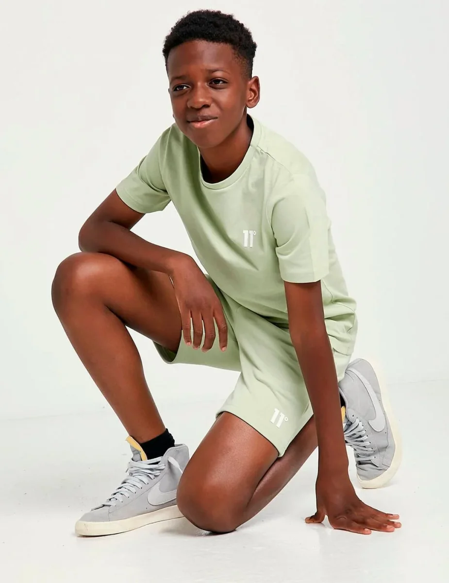 Bermuda JR ELEVEN DEGREES CORE SWEAT - Light Sage - Imagen 6