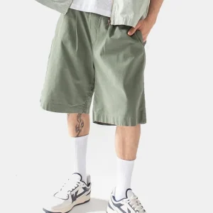 Bermuda KAOTIKO RELAXED CANVAS PINZAS - Slate