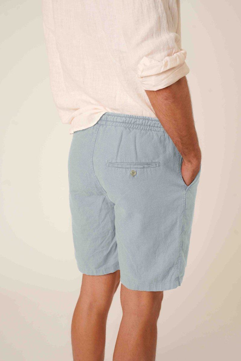 Bermudas de Lino - Azul Claro - Imagen 3