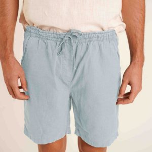 Bermudas de Lino - Azul Claro