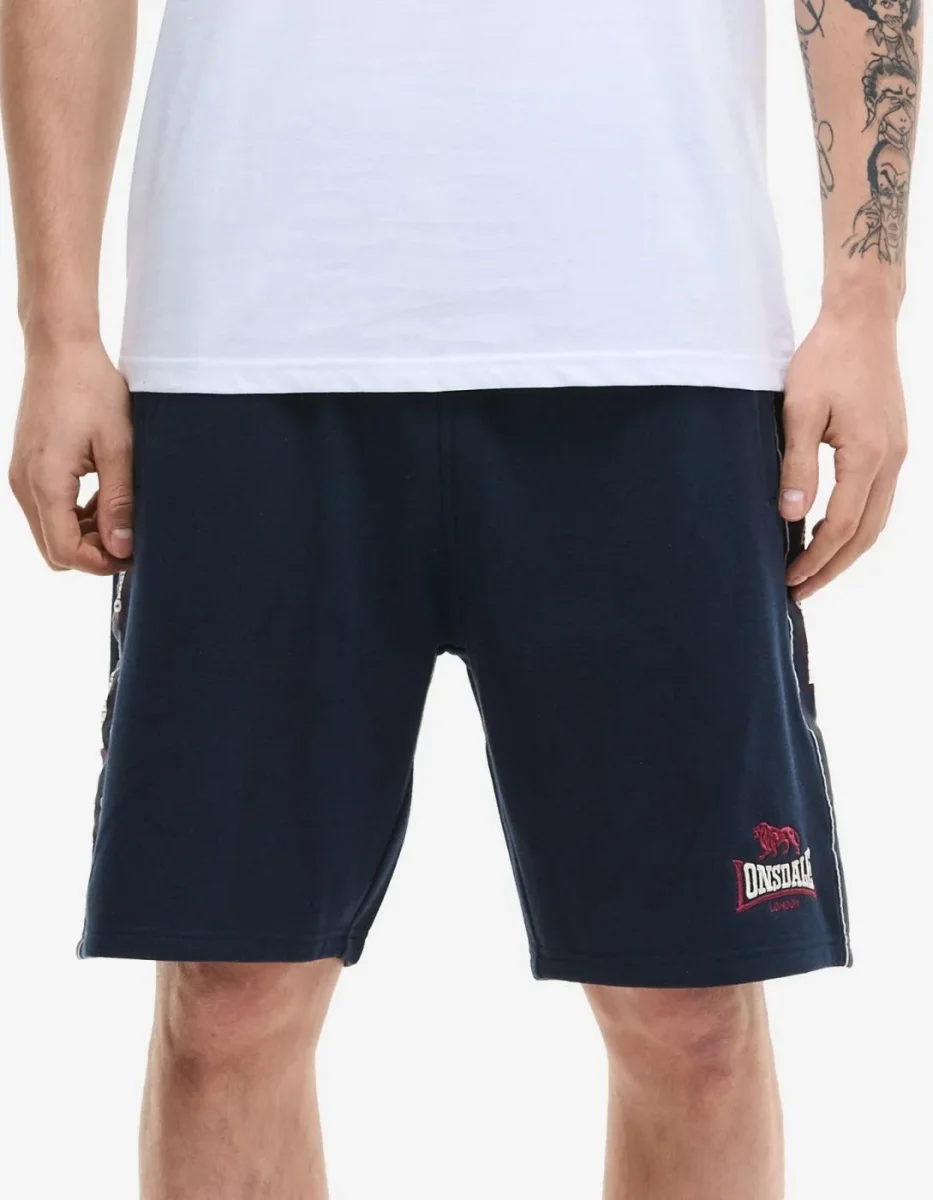 Bermuda LONSDALE SATLEY - Dark Navy/Oxblood/Ecru - Imagen 3