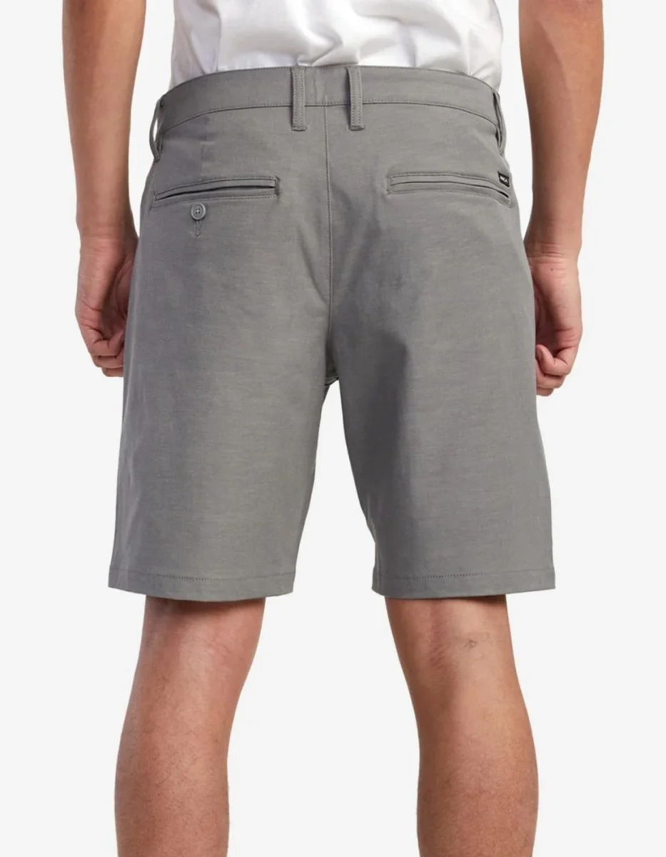 Bermuda RVCA BACK IN HYBRID - Athletic Heathe - Imagen 3