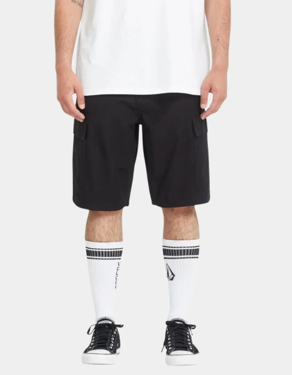 Bermuda VOLCOM STRANGE TRIPPER CARGO 22' - Black - Imagen 2
