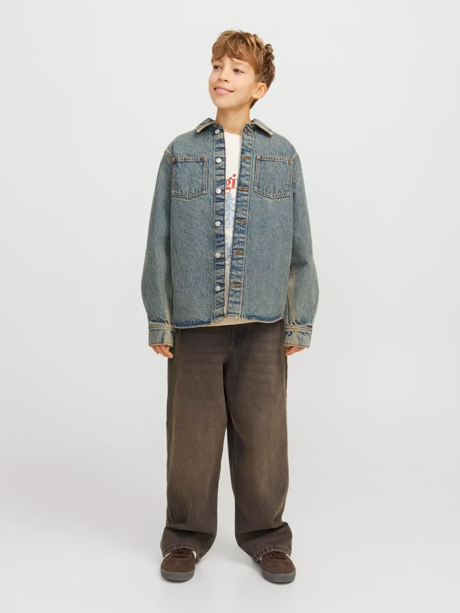 SOBRECAMISA CLÁSICA DE JEAN HENRY JNR - Faded Denim - Imagen 5