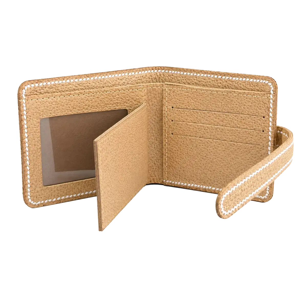 Billetera de Cuero Crudo con Pasador y Diseño Chamanto - Imagen 3