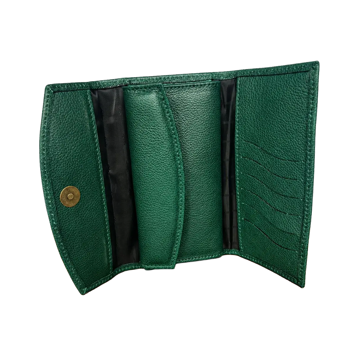 Billetera de Cuero Verde para Mujer - Imagen 4