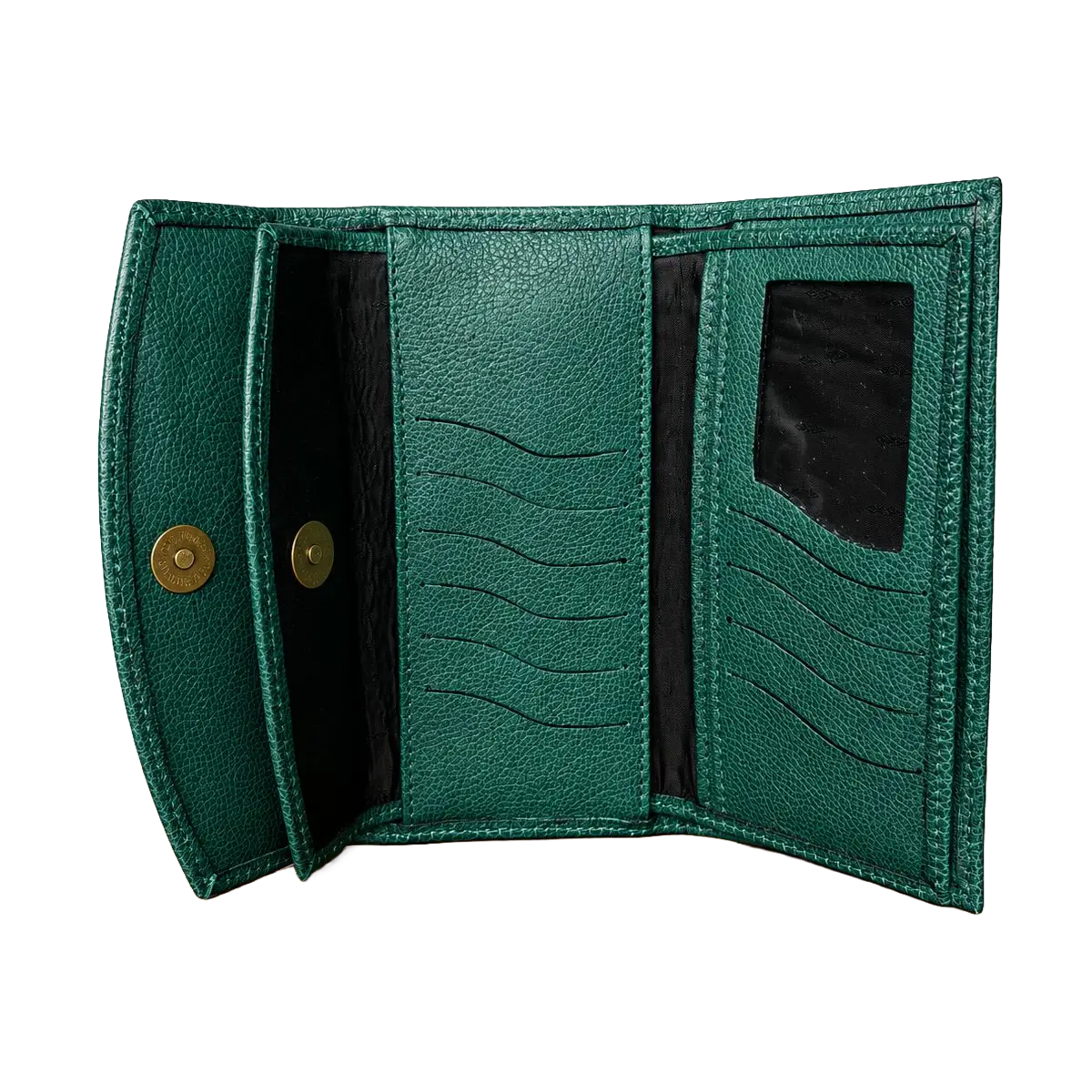 Billetera de Cuero Verde para Mujer - Imagen 5