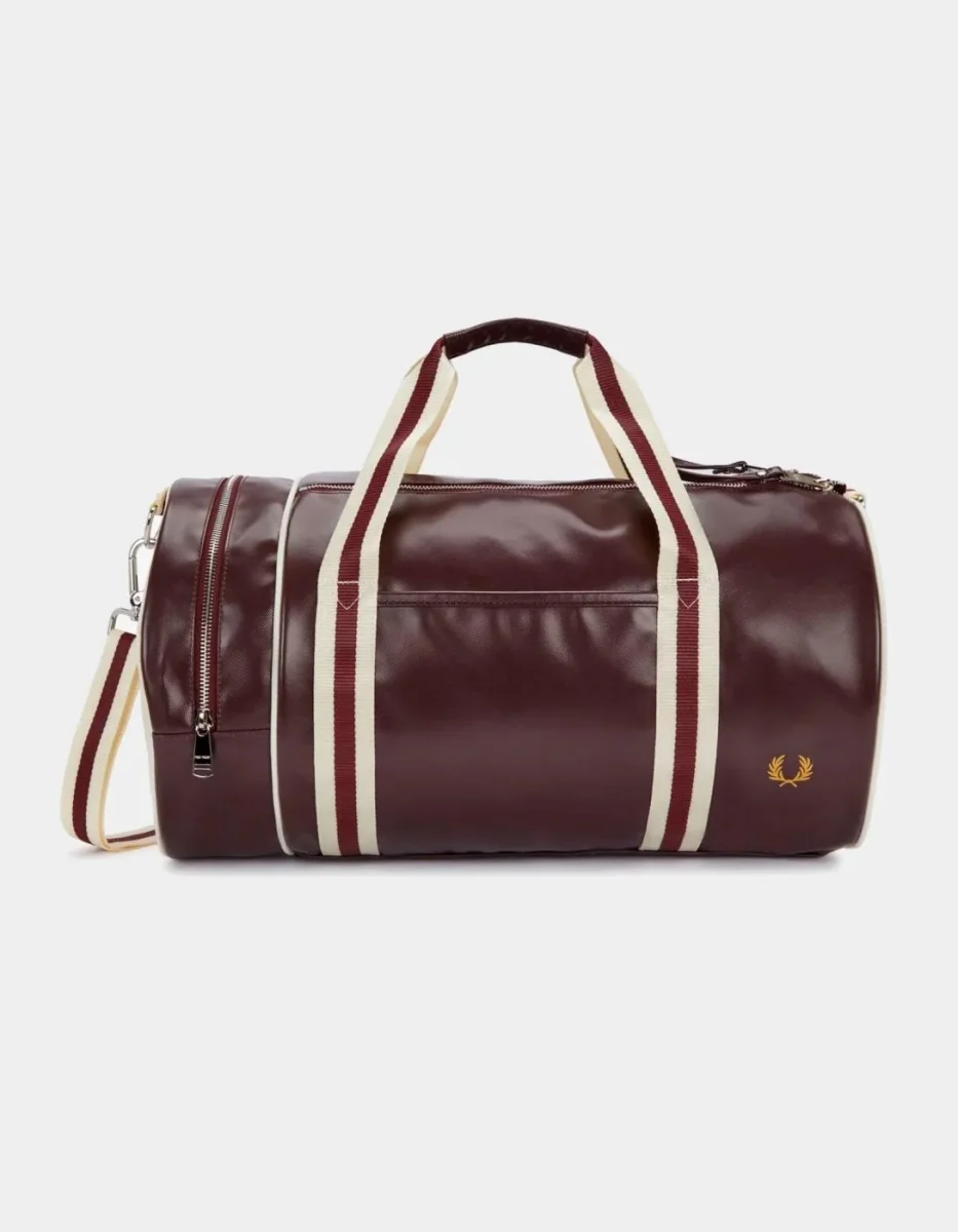 Bolsa FRED PERRY L7255 - Oxblood/Ecru - Imagen 2