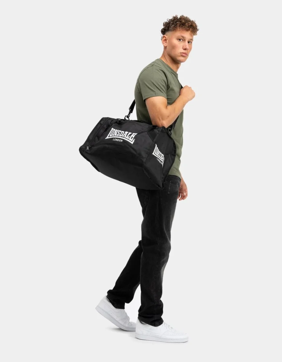 Bolso LONSDALE SYSTON - Black/White - Imagen 6