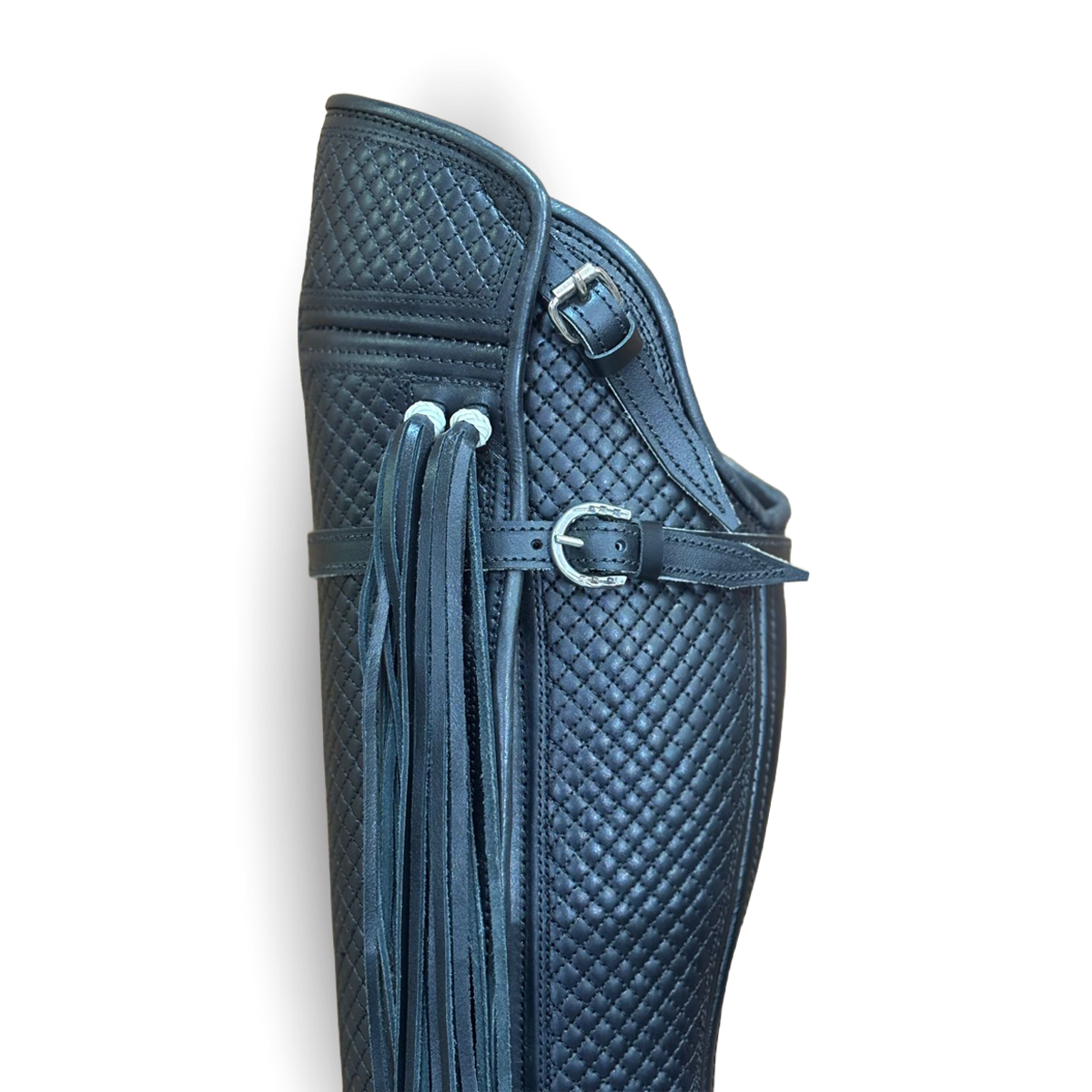 Bota de cuero modelo rebajado con dibujo bizcocho - Imagen 3