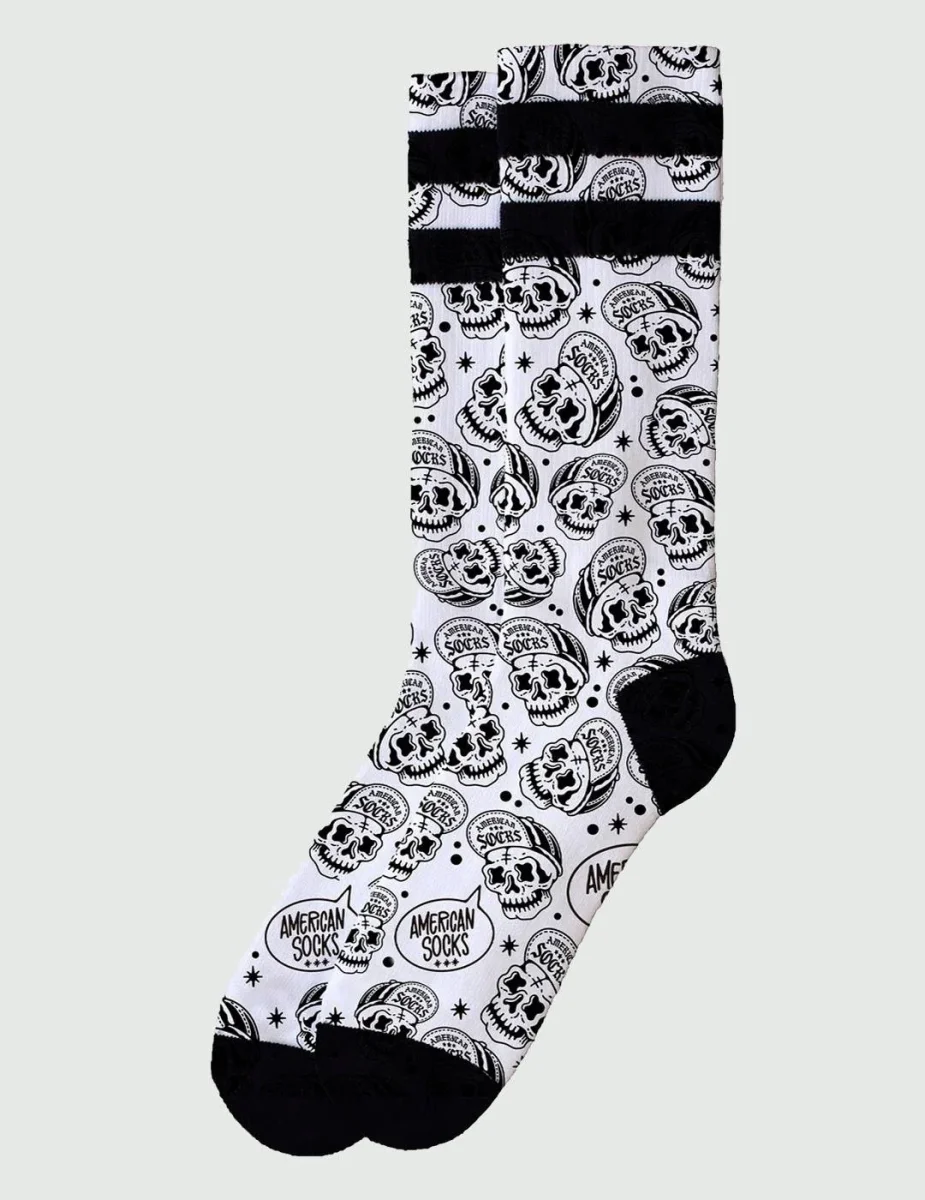 Calcetines AMERICAN SOCKS MID HIGH - Skater Skull 22 - Imagen 2