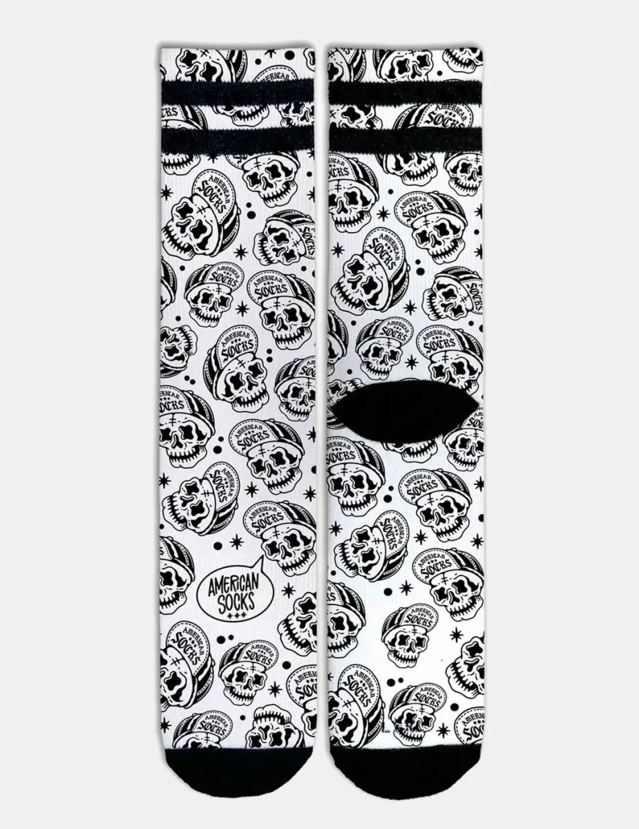 Calcetines AMERICAN SOCKS MID HIGH - Skater Skull 22 - Imagen 6