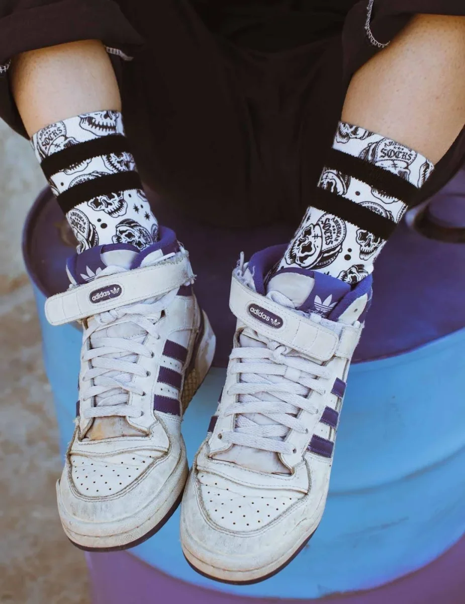 Calcetines AMERICAN SOCKS MID HIGH - Skater Skull 22 - Imagen 9