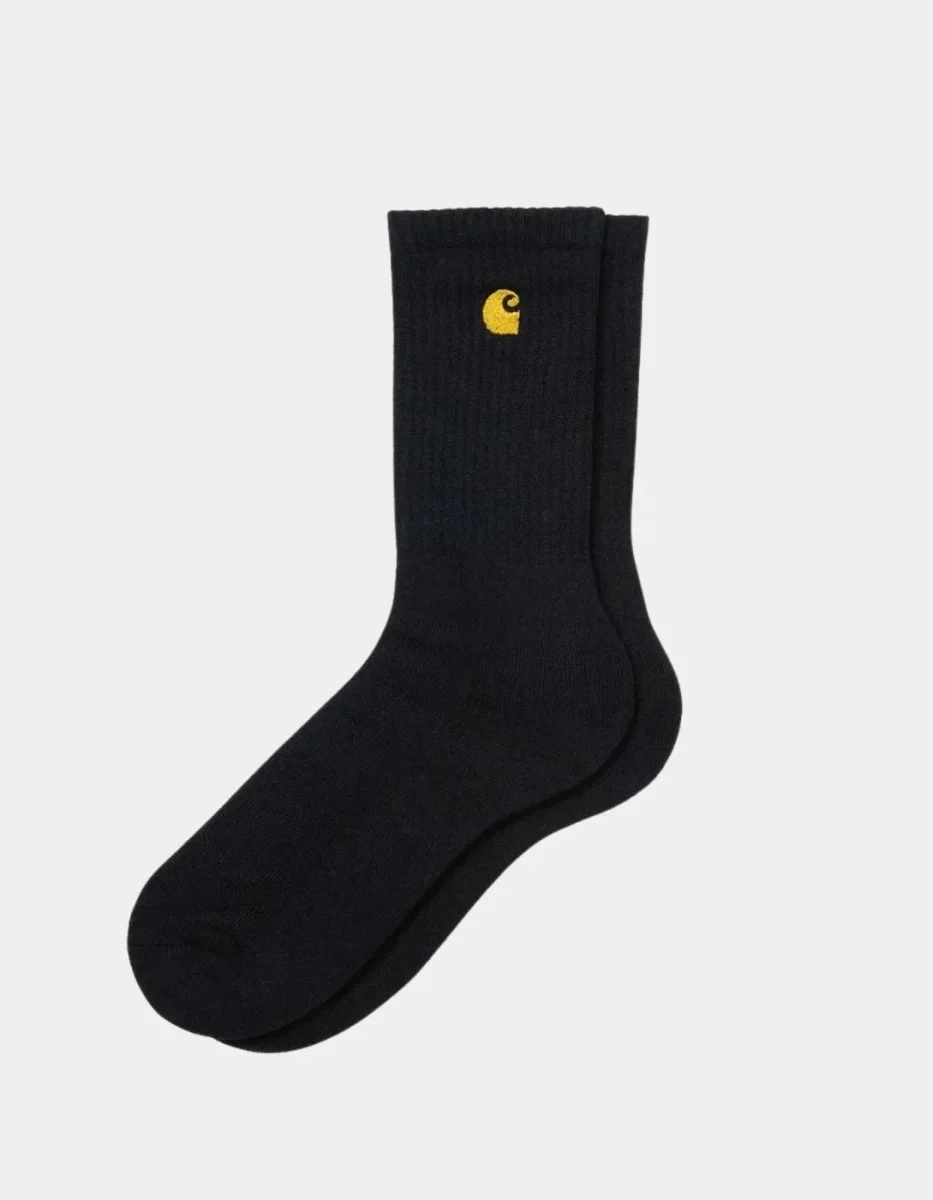 Calcetines CARHARTT WIP CHASE - Black / Gold - Imagen 4