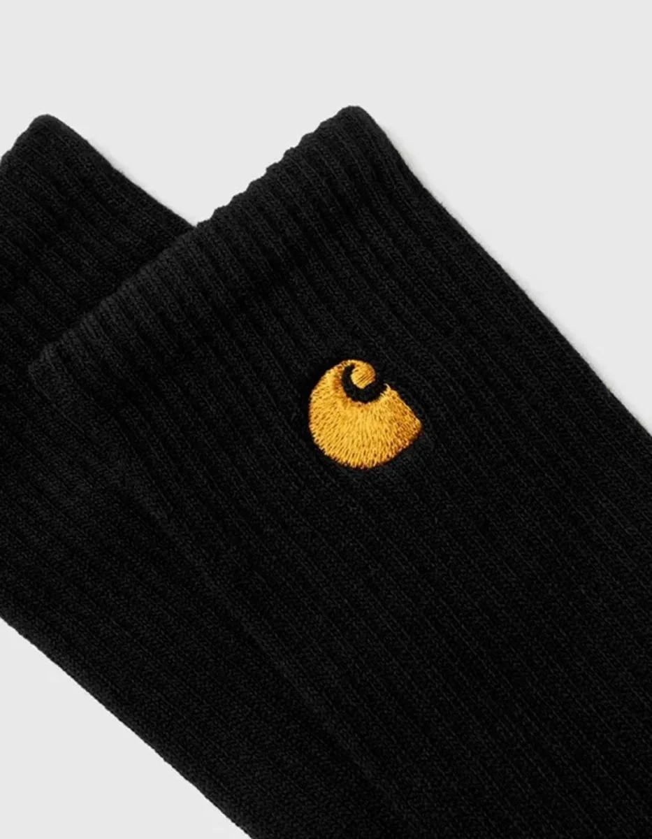 Calcetines CARHARTT WIP CHASE - Black / Gold - Imagen 5