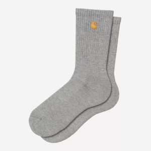 Calcetines CARHARTT WIP CHASE - Grey Heather / Gold