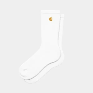 Calcetines CARHARTT WIP CHASE - White / Gold