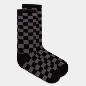 Calcetines CHECKERBOARD CREW - Black/Charcoal