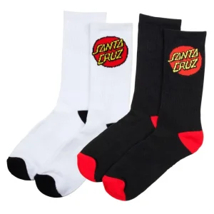 Calcetines CLASSIC DOT (2 Pack) - Negro/Blanco