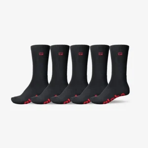 Calcetines GLOBE OG LOGO HI CREW (Pack de 5) - Black
