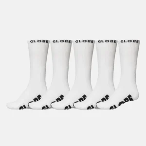 Calcetines GLOBE WHITEOUT (Pack de 5) - White