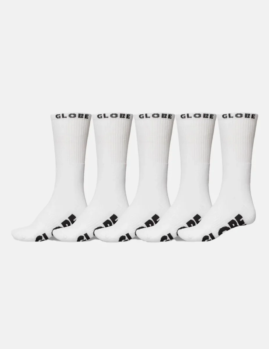 Calcetines GLOBE WHITEOUT (Pack de 5) - White - Imagen 2