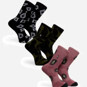 Calcetines VOLCOM PRINT MIXER 3PK - Multi