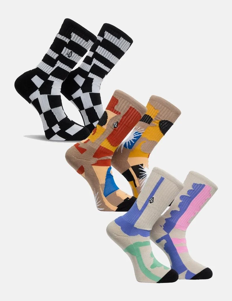 Calcetines VOLCOM PRINT MIXER (Pack de 3) - Multi - Imagen 2