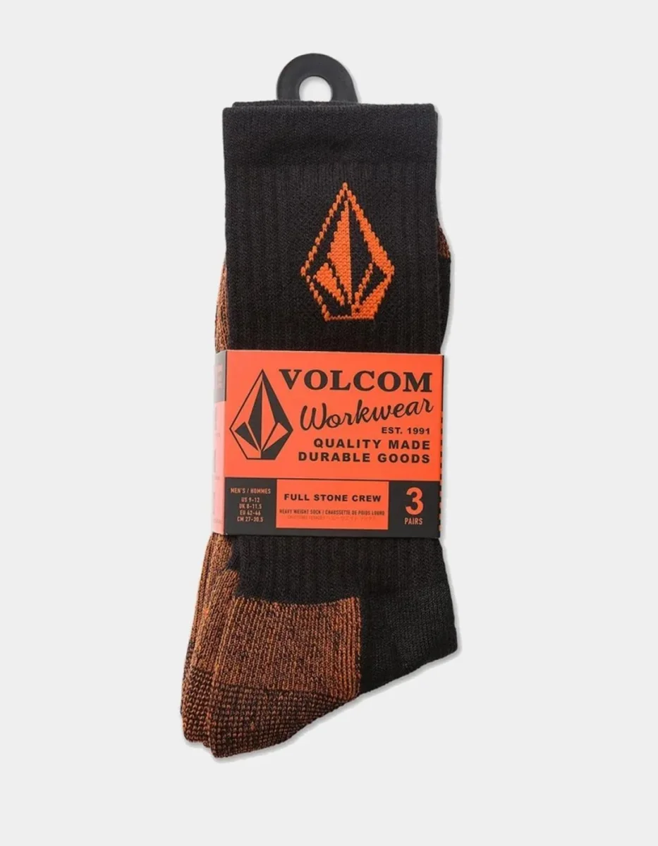 Calcetines VOLCOM WORKWEAR (Pack de 3) - Black - Imagen 4