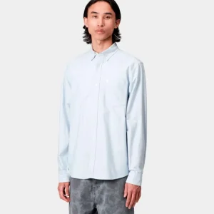 Camisa CARHARTT WIP C-LOGO - Blue Fog / White