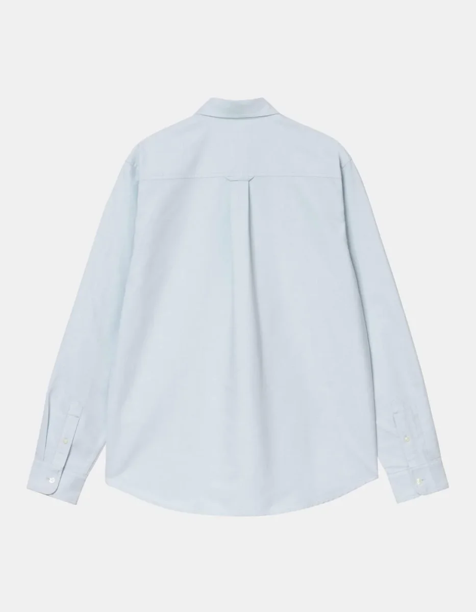 Camisa CARHARTT WIP C-LOGO - Blue Fog / White - Imagen 5