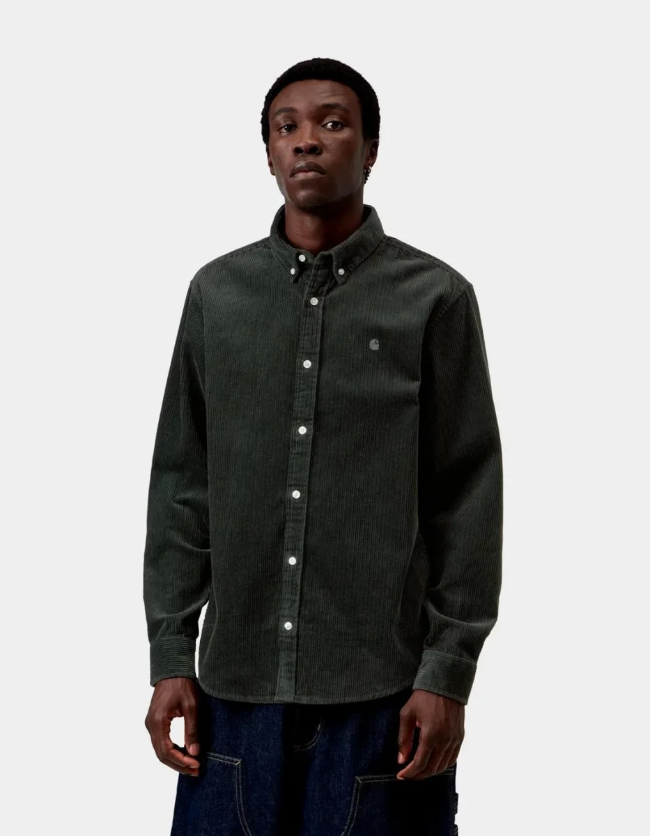 Camisa CARHARTT WIP MADISON CORD - Raven - Imagen 2