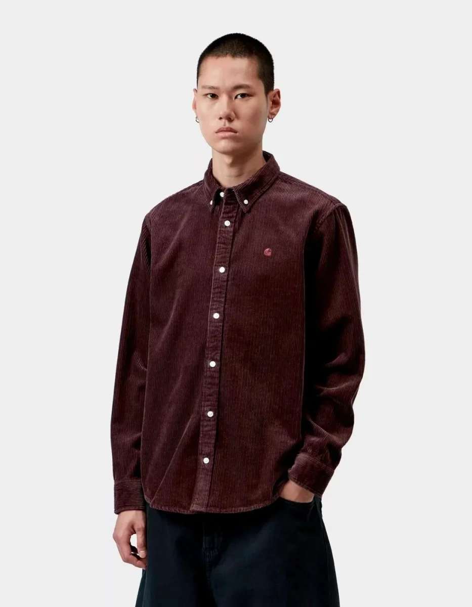 Camisa CARHARTT WIP MADISON CORD - Amarone - Imagen 2